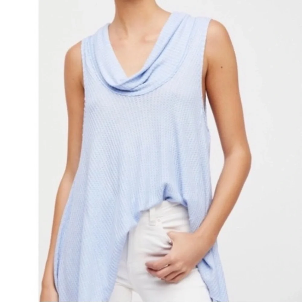 We The Free Swing Light Blue Sleeveless Top - Picture 4 of 6